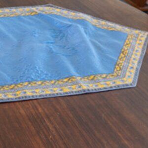 36" Provencal blue table runner